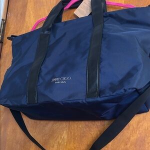 Jimmy Choo Blue and Black Tote